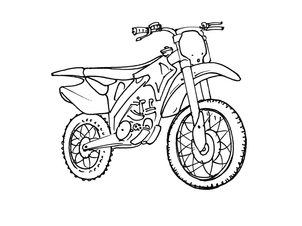 Dibujo para colorear: Motocross (Transporte) #136499 - Dibujos para Colorear e Imprimir Gratis