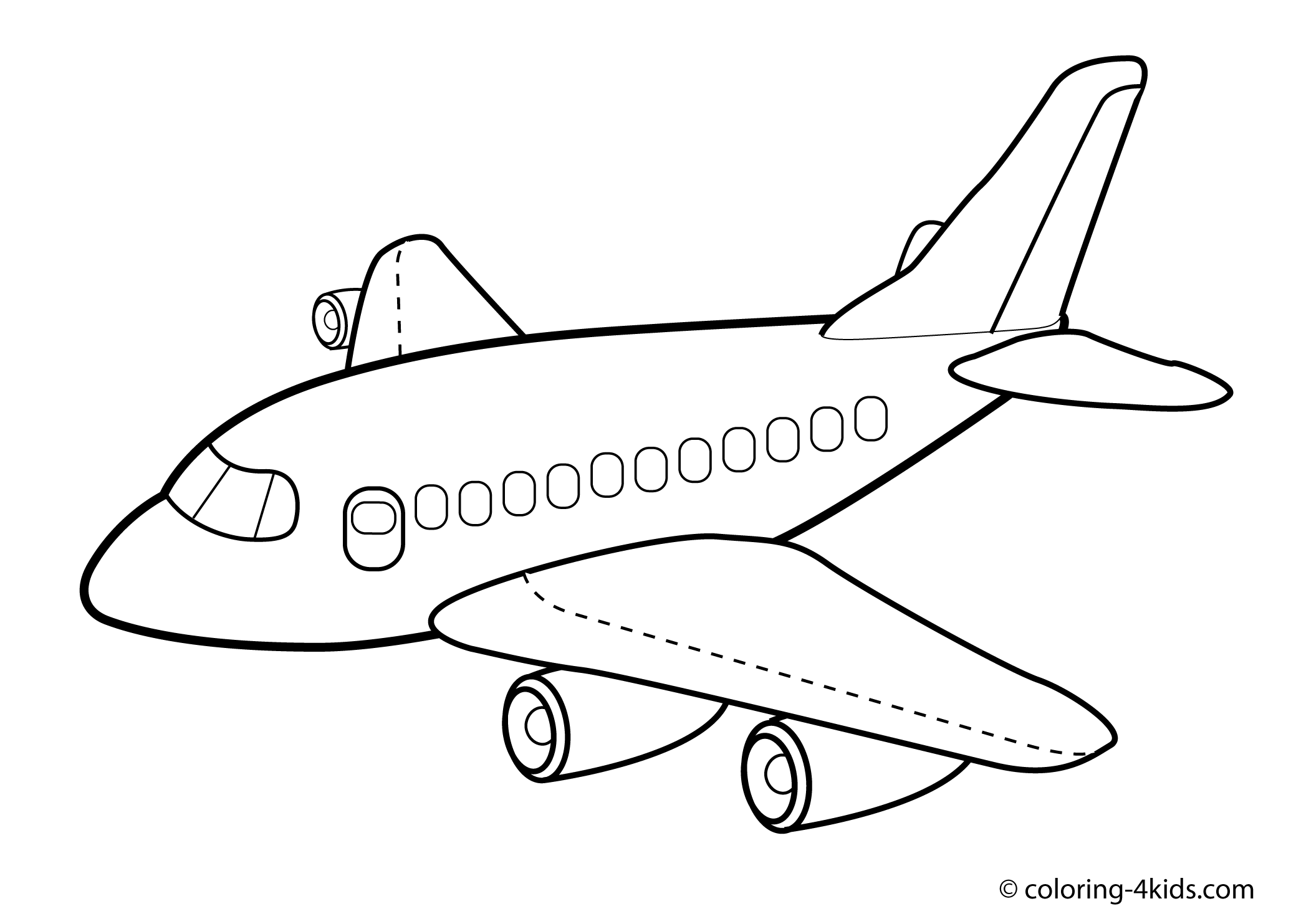 Dibujo para colorear: Plane (Transporte) #134798 - Dibujos para Colorear e Imprimir Gratis
