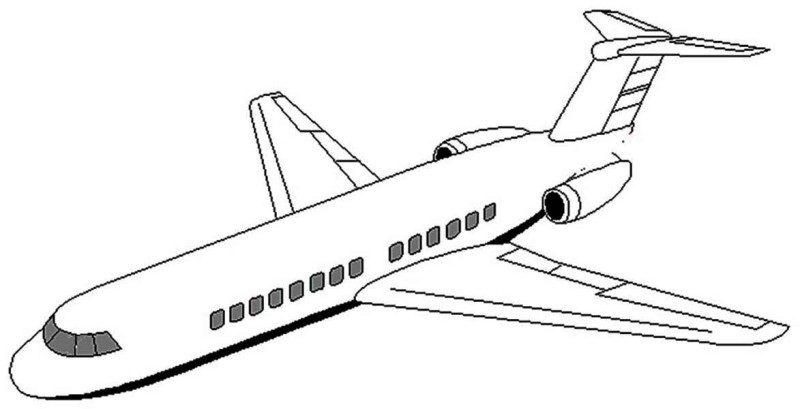 Dibujo para colorear: Plane (Transporte) #134809 - Dibujos para Colorear e Imprimir Gratis