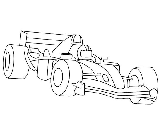 Dibujo para colorear: Race car (Transporte) #138843 - Dibujos para Colorear e Imprimir Gratis