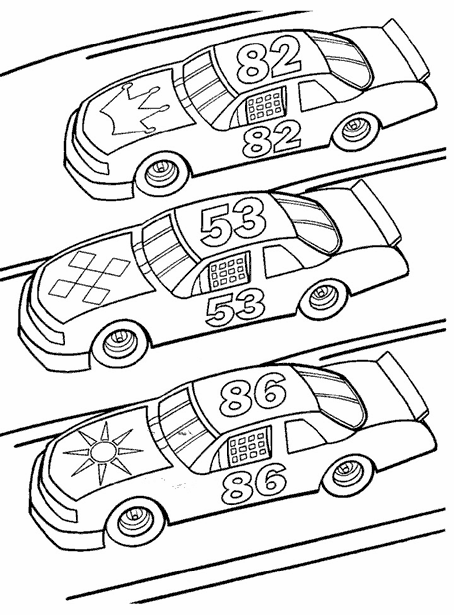Dibujo para colorear: Race car (Transporte) #138857 - Dibujos para Colorear e Imprimir Gratis