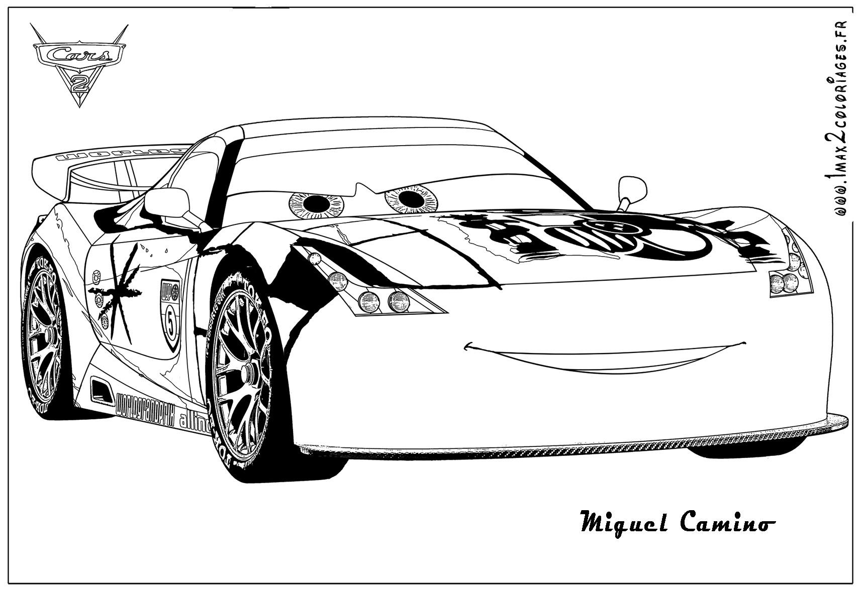 Dibujo para colorear: Race car (Transporte) #138871 - Dibujos para Colorear e Imprimir Gratis