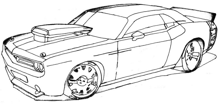 Dibujo para colorear: Race car (Transporte) #138912 - Dibujos para Colorear e Imprimir Gratis