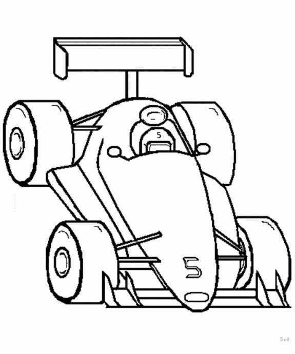Dibujo para colorear: Race car (Transporte) #139000 - Dibujos para Colorear e Imprimir Gratis