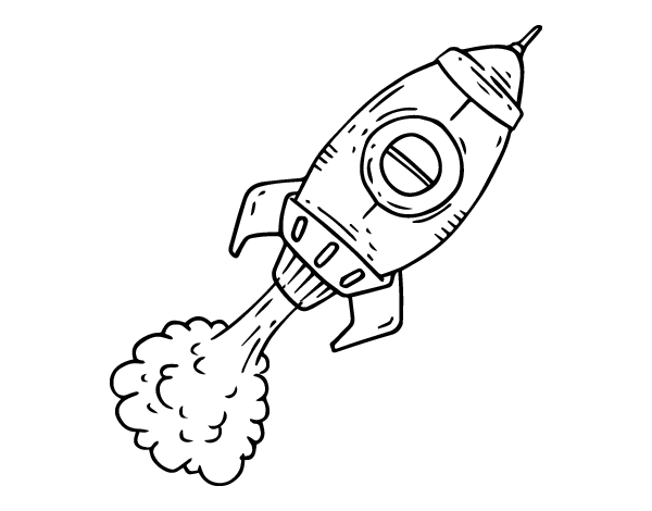Dibujo para colorear: Rocket (Transporte) #140122 - Dibujos para Colorear e Imprimir Gratis