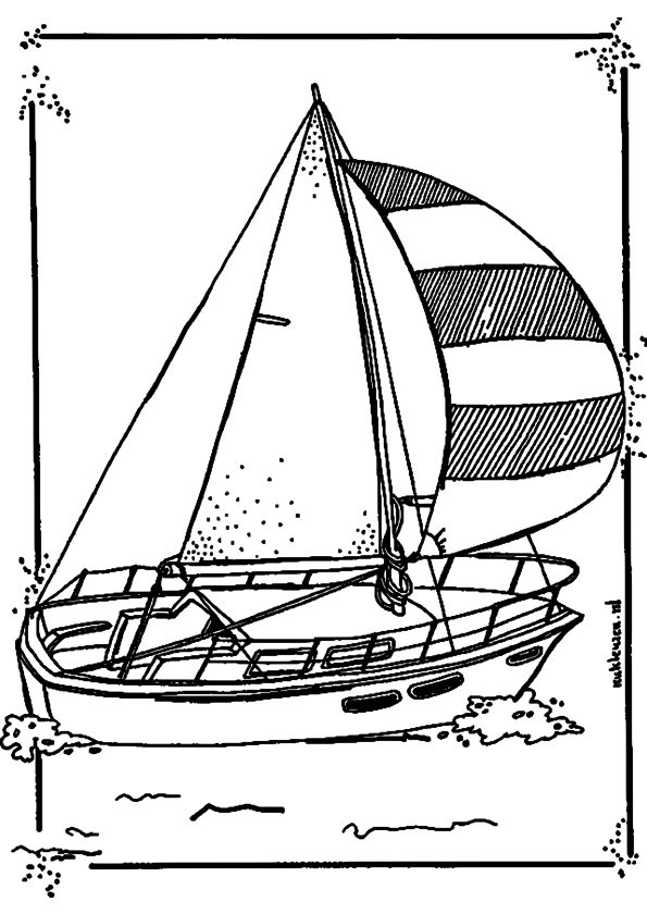 Dibujo para colorear: Sailboat (Transporte) #143579 - Dibujos para Colorear e Imprimir Gratis