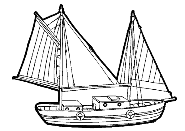 Dibujo para colorear: Sailboat (Transporte) #143585 - Dibujos para Colorear e Imprimir Gratis