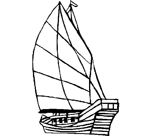 Dibujo para colorear: Sailboat (Transporte) #143605 - Dibujos para Colorear e Imprimir Gratis