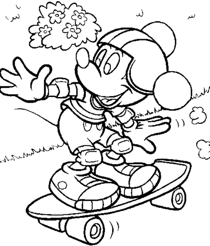 Dibujo para colorear: Skateboard (Transporte) #139364 - Dibujos para Colorear e Imprimir Gratis