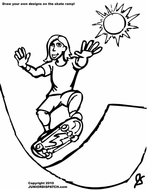 Dibujo para colorear: Skateboard (Transporte) #139379 - Dibujos para Colorear e Imprimir Gratis