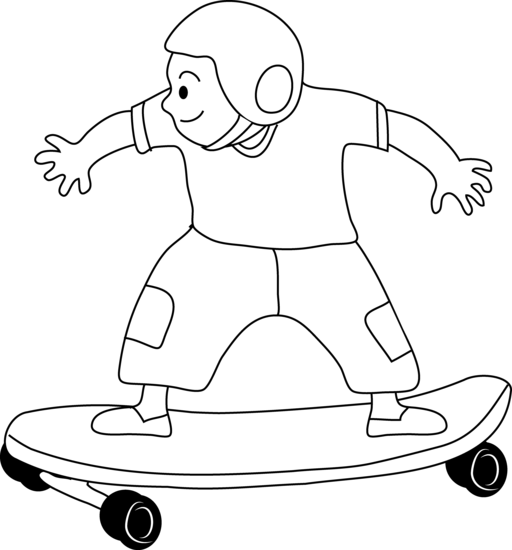 Dibujo para colorear: Skateboard (Transporte) #139393 - Dibujos para Colorear e Imprimir Gratis
