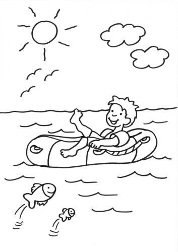 Dibujo para colorear: Small boat / Canoe (Transporte) #142199 - Dibujos para Colorear e Imprimir Gratis
