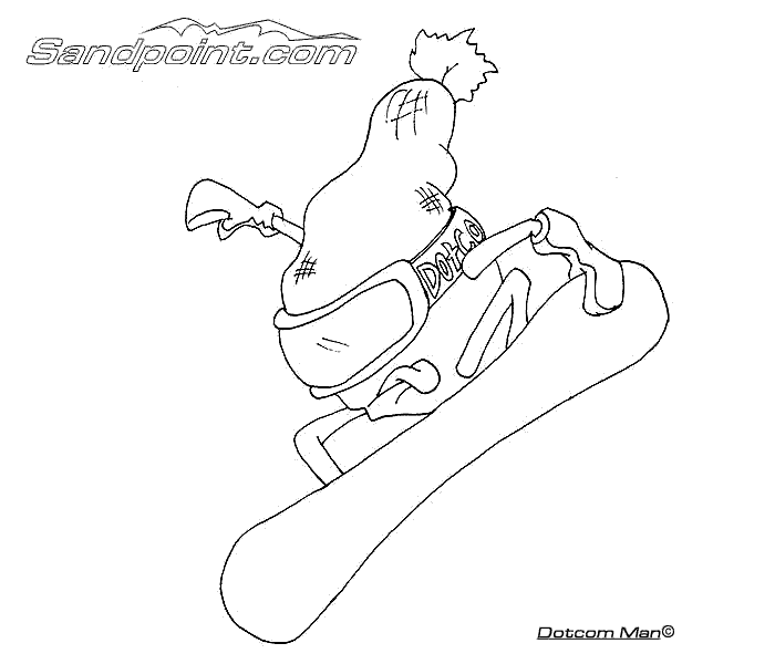 Dibujo para colorear: Snowboard (Transporte) #143870 - Dibujos para Colorear e Imprimir Gratis