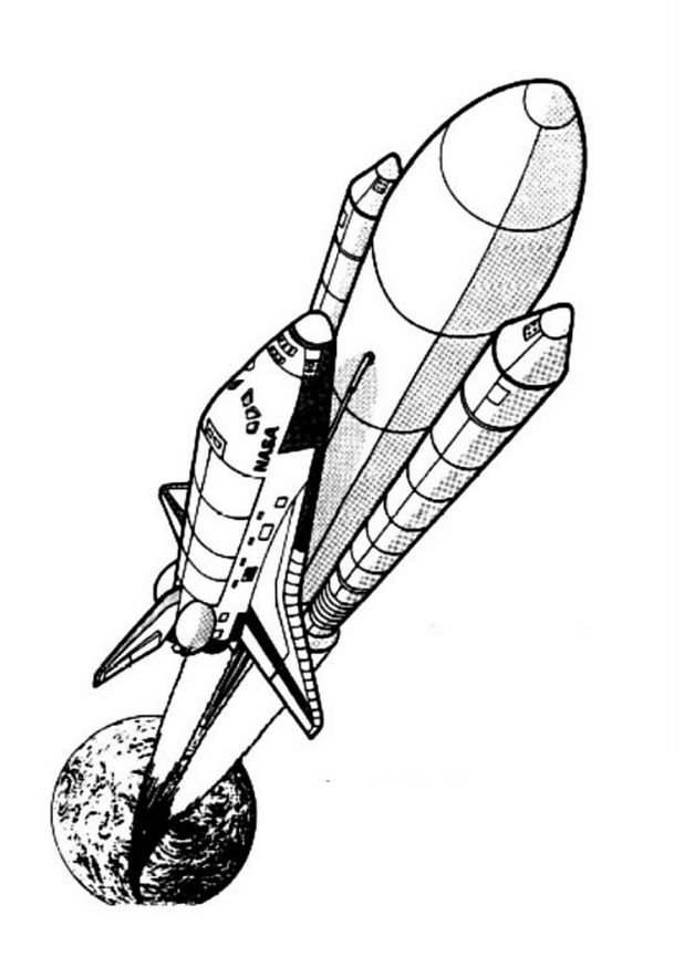 Dibujo para colorear: Spaceship (Transporte) #140301 - Dibujos para Colorear e Imprimir Gratis