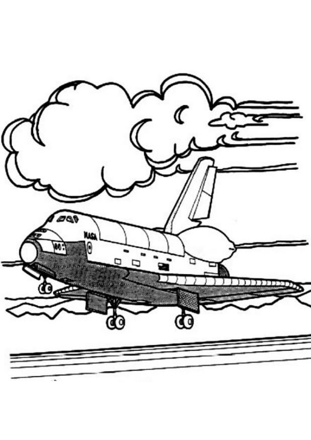 Dibujo para colorear: Spaceship (Transporte) #140306 - Dibujos para Colorear e Imprimir Gratis