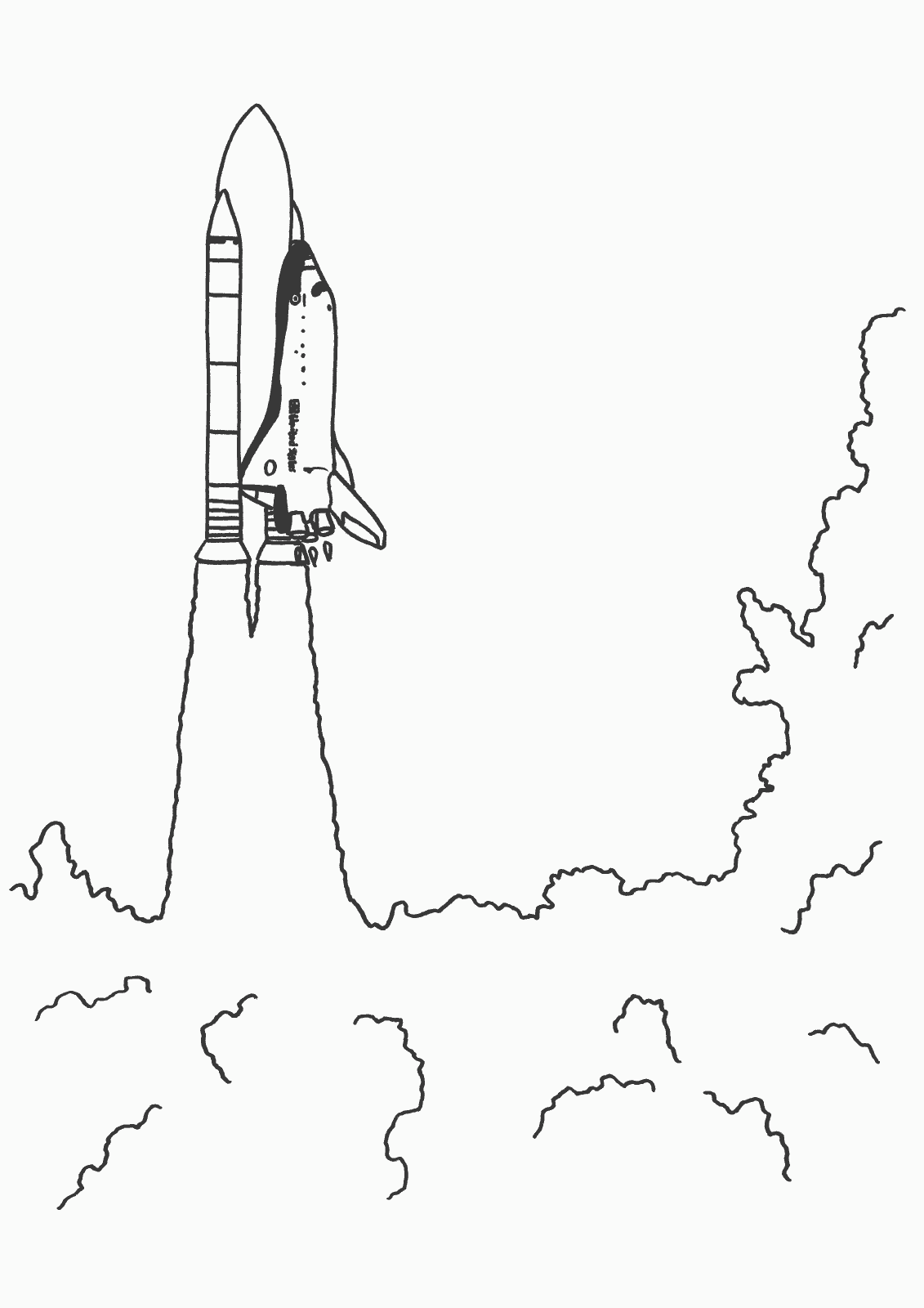 Dibujo para colorear: Spaceship (Transporte) #140455 - Dibujos para Colorear e Imprimir Gratis