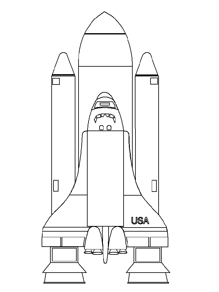 Dibujo para colorear: Spaceship (Transporte) #140499 - Dibujos para Colorear e Imprimir Gratis