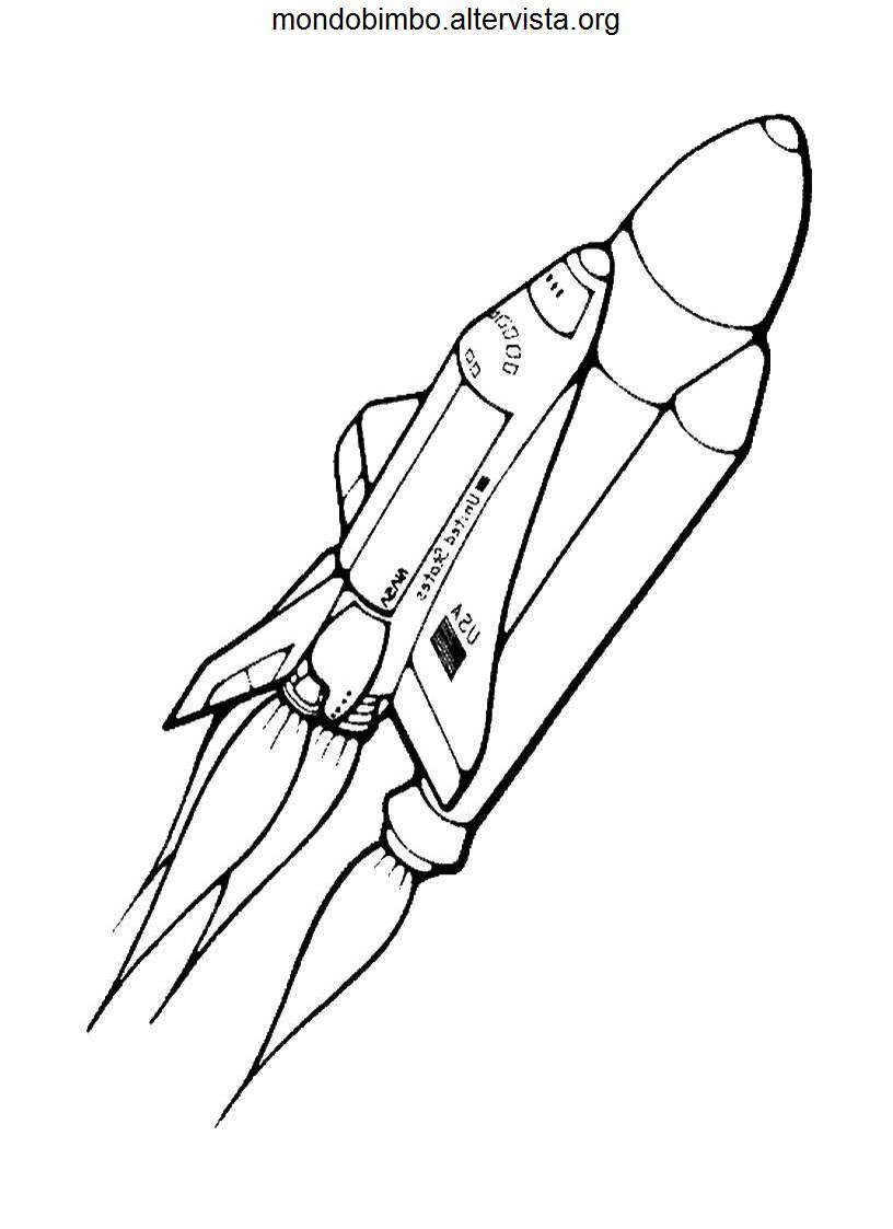 Dibujo para colorear: Spaceship (Transporte) #140521 - Dibujos para Colorear e Imprimir Gratis