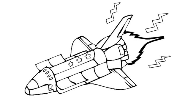 Dibujo para colorear: Spaceship (Transporte) #140524 - Dibujos para Colorear e Imprimir Gratis