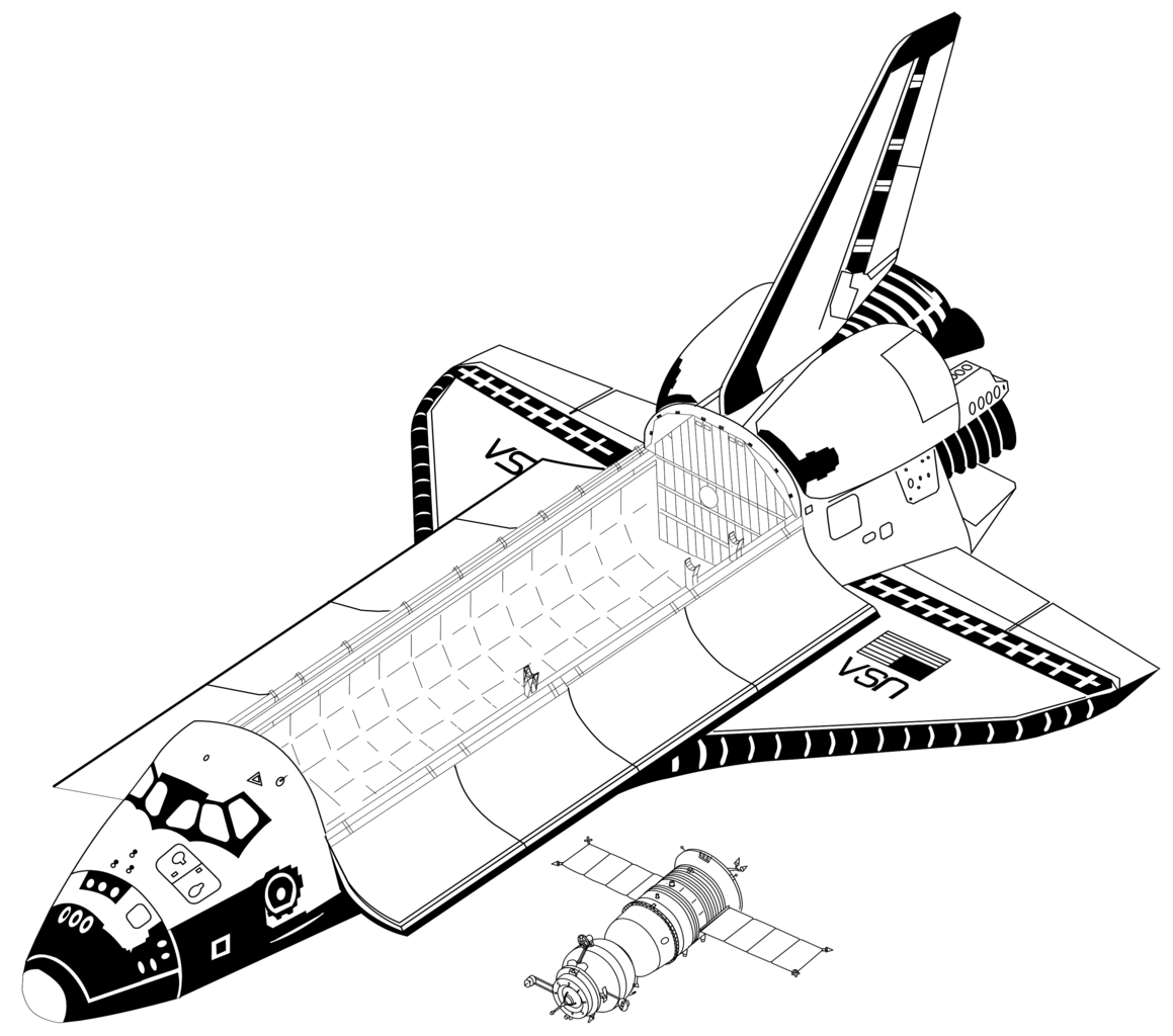 Dibujo para colorear: Spaceship (Transporte) #140552 - Dibujos para Colorear e Imprimir Gratis