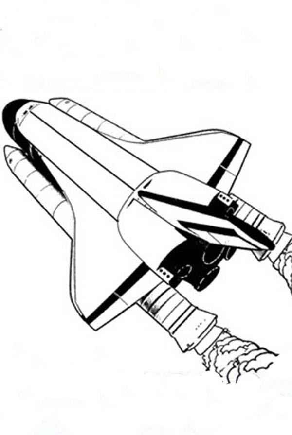Dibujo para colorear: Spaceship (Transporte) #140553 - Dibujos para Colorear e Imprimir Gratis