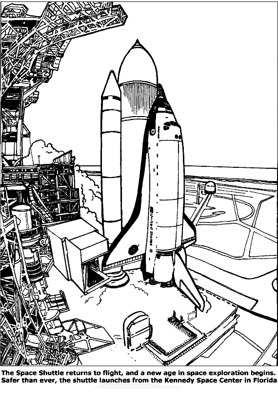Dibujo para colorear: Spaceship (Transporte) #140564 - Dibujos para Colorear e Imprimir Gratis
