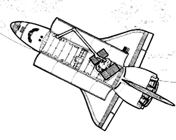 Dibujo para colorear: Spaceship (Transporte) #140582 - Dibujos para Colorear e Imprimir Gratis