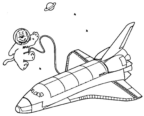 Dibujo para colorear: Spaceship (Transporte) #140616 - Dibujos para Colorear e Imprimir Gratis