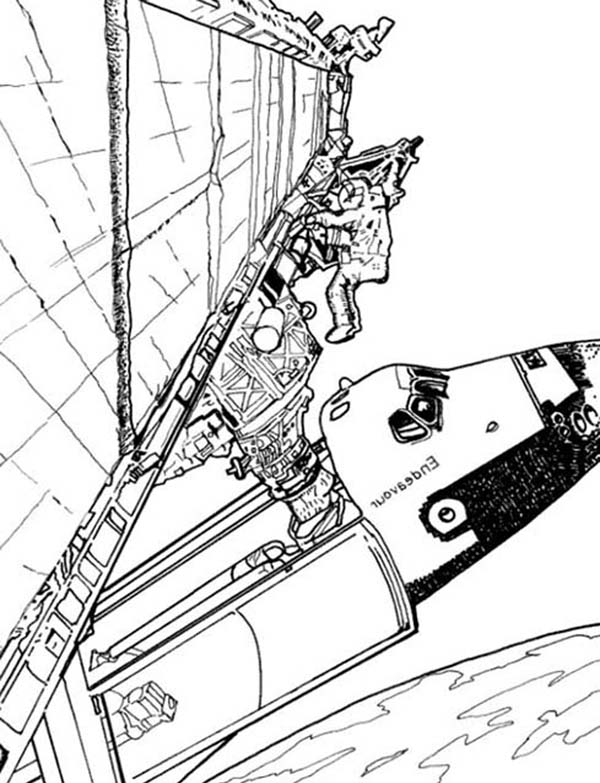 Dibujo para colorear: Spaceship (Transporte) #140618 - Dibujos para Colorear e Imprimir Gratis