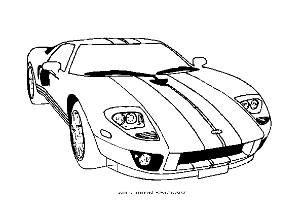 Dibujo para colorear: Sports car / Tuning (Transporte) #146912 - Dibujos para Colorear e Imprimir Gratis