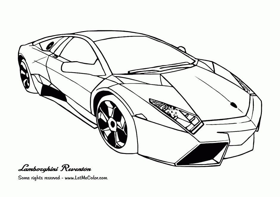 Dibujo para colorear: Sports car / Tuning (Transporte) #146958 - Dibujos para Colorear e Imprimir Gratis
