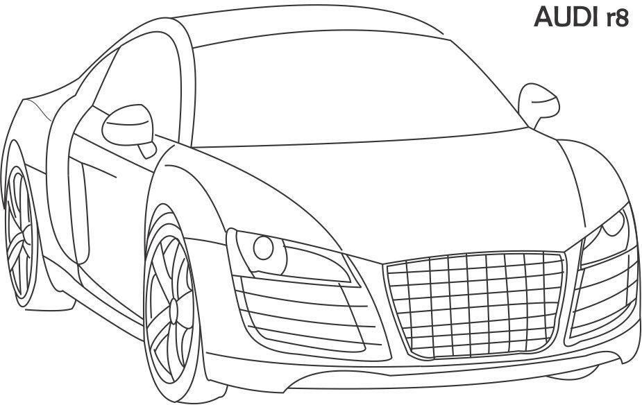 Dibujo para colorear: Sports car / Tuning (Transporte) #147036 - Dibujos para Colorear e Imprimir Gratis