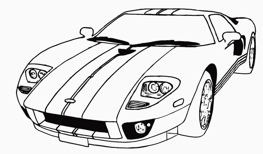 Dibujo para colorear: Sports car / Tuning (Transporte) #147044 - Dibujos para Colorear e Imprimir Gratis