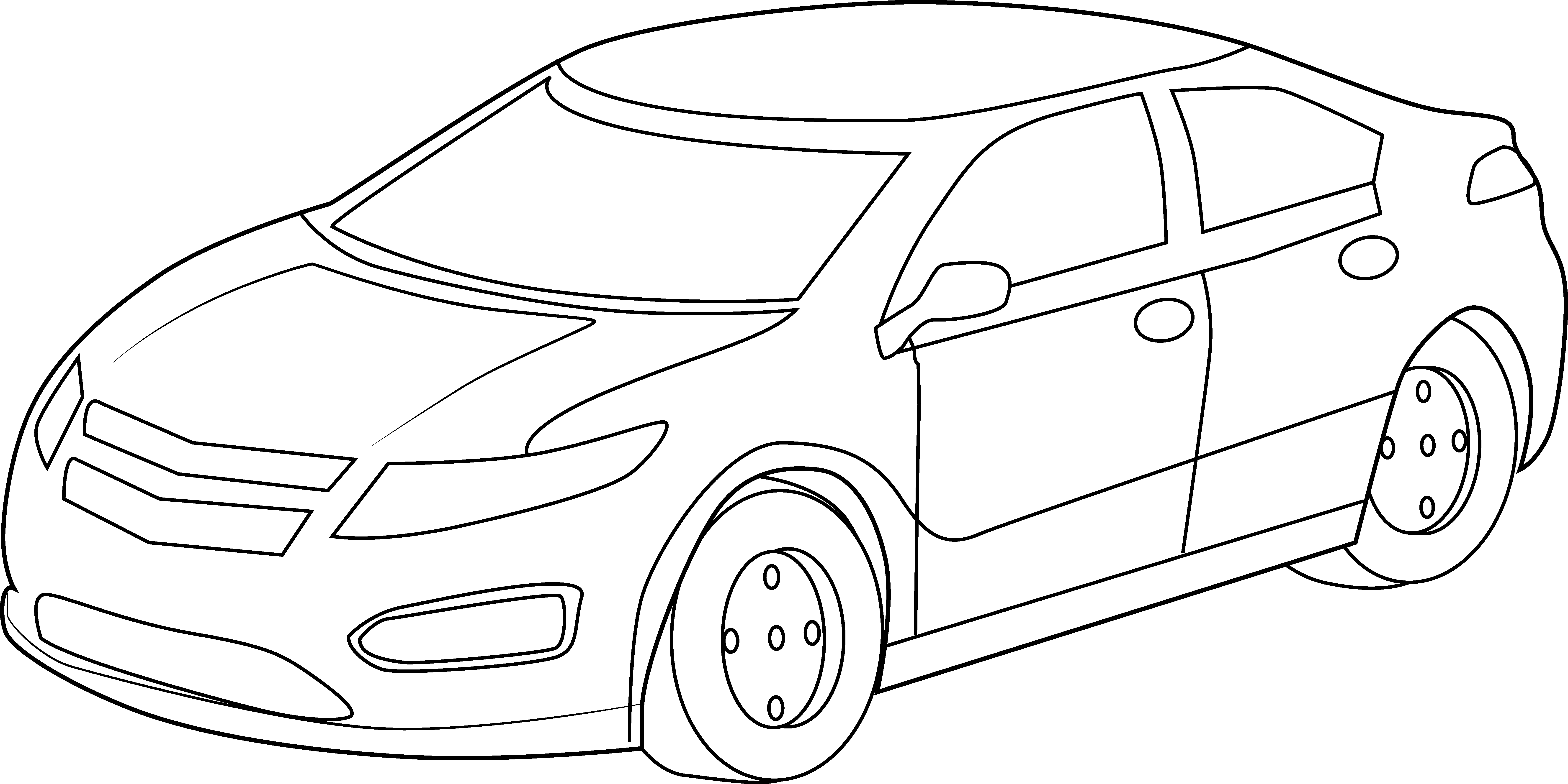 Dibujo para colorear: Sports car / Tuning (Transporte) #147065 - Dibujos para Colorear e Imprimir Gratis