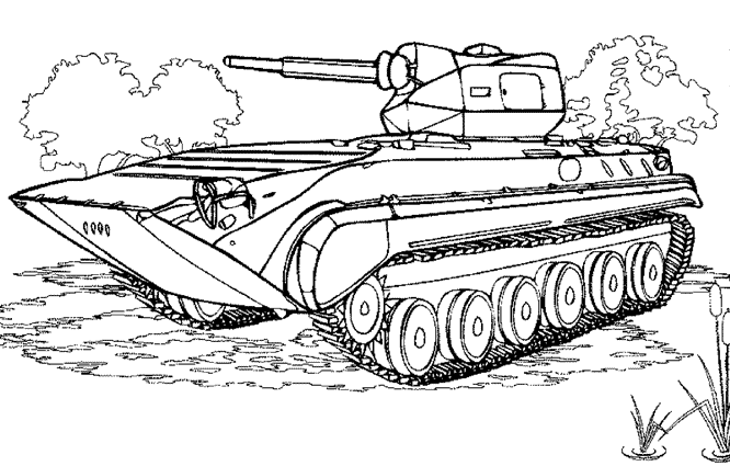 Dibujo para colorear: Tank (Transporte) #138019 - Dibujos para Colorear e Imprimir Gratis