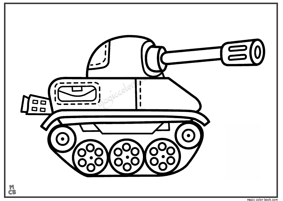 Dibujo para colorear: Tank (Transporte) #138196 - Dibujos para Colorear e Imprimir Gratis