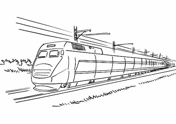 Dibujo para colorear: Train / Locomotive (Transporte) #135160 - Dibujos para Colorear e Imprimir Gratis