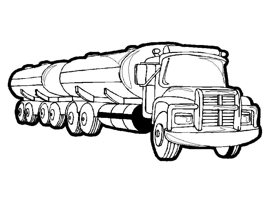 Dibujo para colorear: Truck (Transporte) #135564 - Dibujos para Colorear e Imprimir Gratis