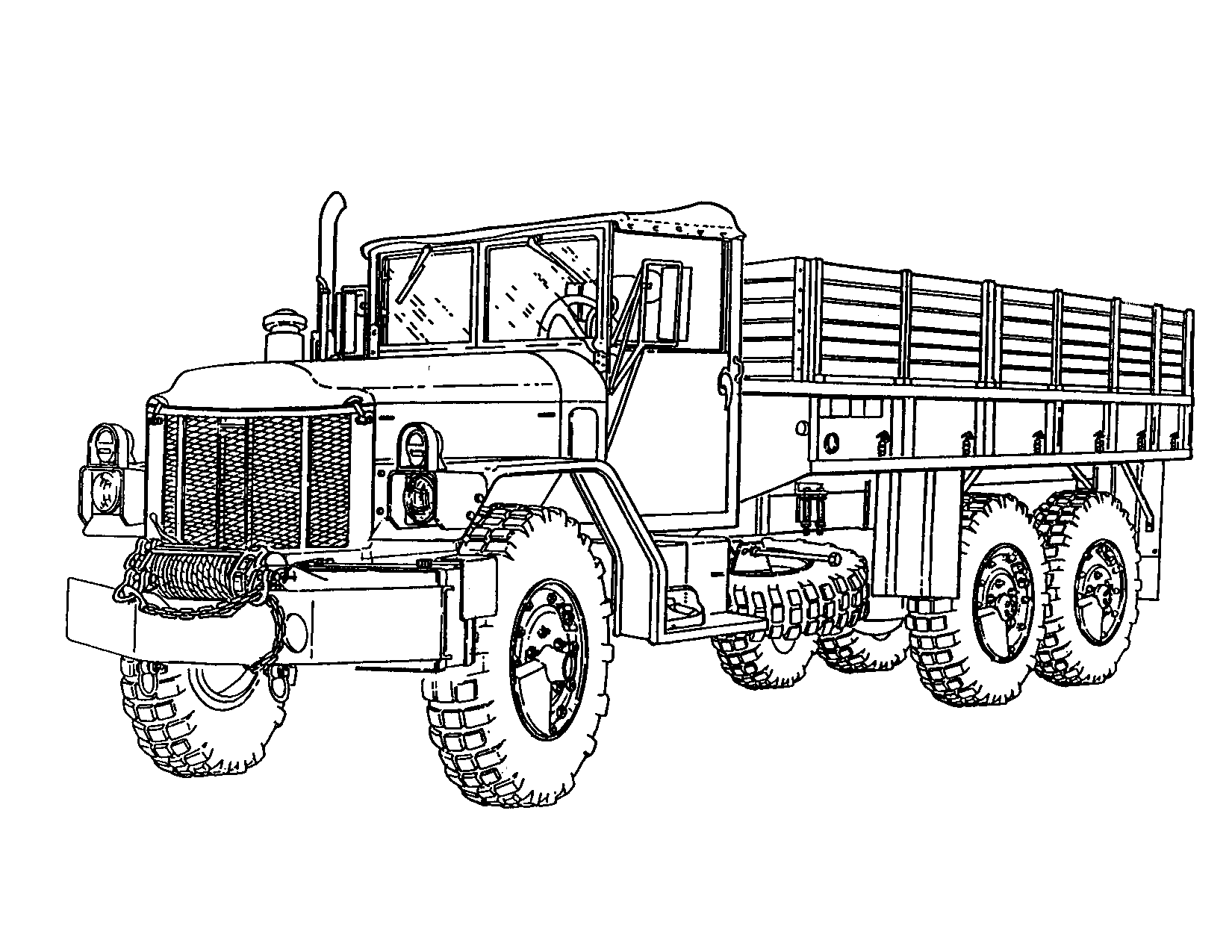 Dibujo para colorear: Truck (Transporte) #135706 - Dibujos para Colorear e Imprimir Gratis