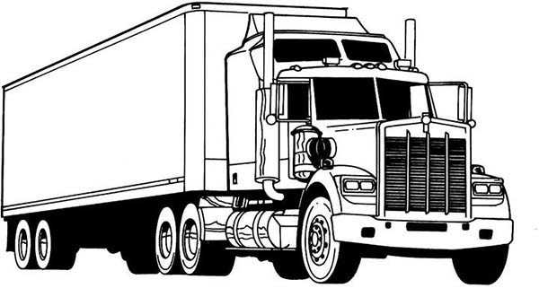 Dibujo para colorear: Truck (Transporte) #135739 - Dibujos para Colorear e Imprimir Gratis