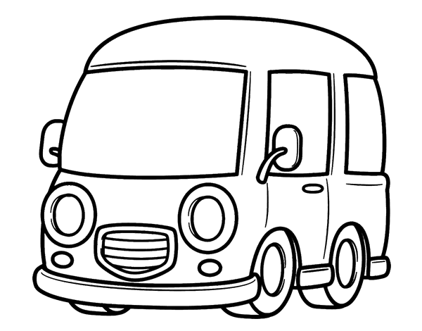 Dibujo para colorear: Van (Transporte) #145095 - Dibujos para Colorear e Imprimir Gratis