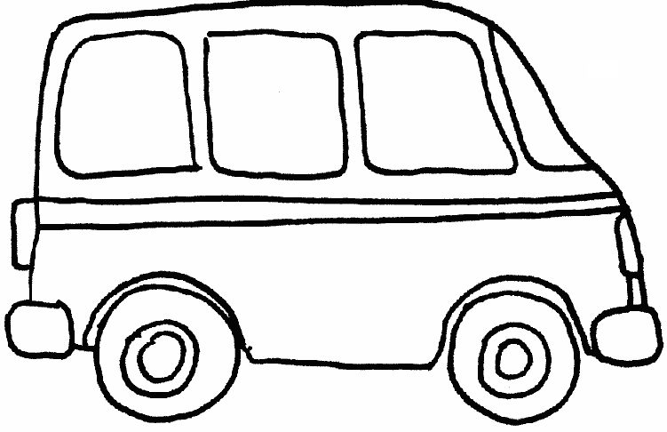 Dibujo para colorear: Van (Transporte) #145100 - Dibujos para Colorear e Imprimir Gratis