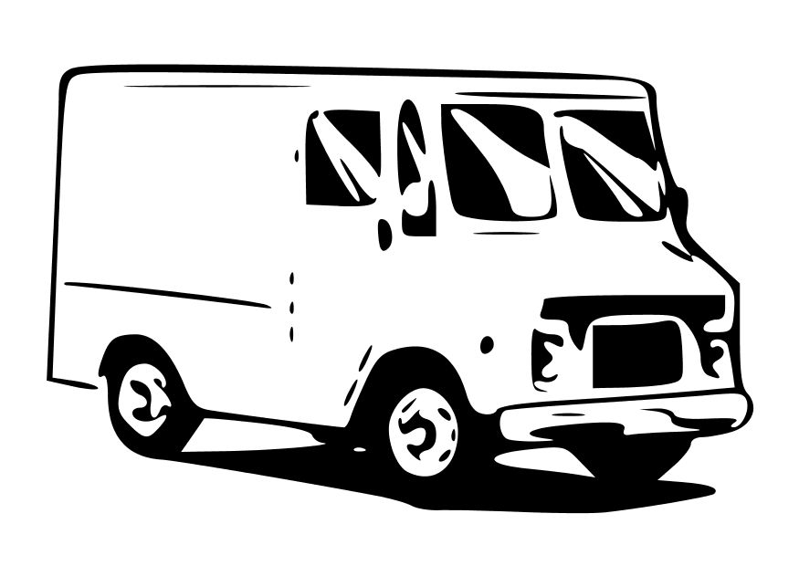 Dibujo para colorear: Van (Transporte) #145275 - Dibujos para Colorear e Imprimir Gratis
