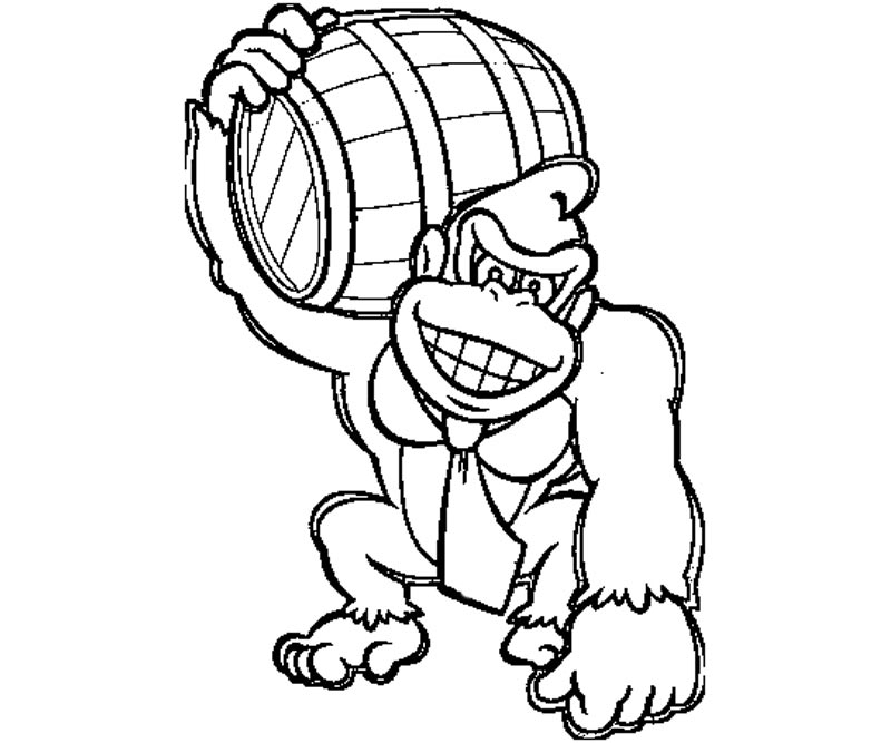 Dibujo para colorear: Donkey Kong (Videojuegos) #112159 - Dibujos para Colorear e Imprimir Gratis