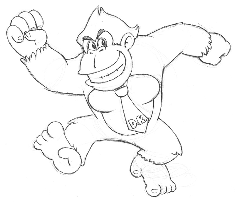 Dibujo para colorear: Donkey Kong (Videojuegos) #112186 - Dibujos para Colorear e Imprimir Gratis