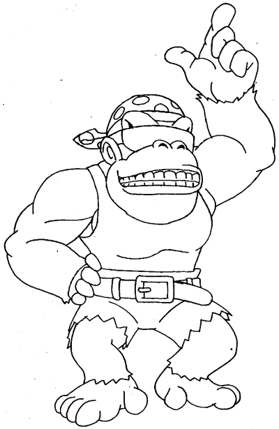 Dibujo para colorear: Donkey Kong (Videojuegos) #112188 - Dibujos para Colorear e Imprimir Gratis