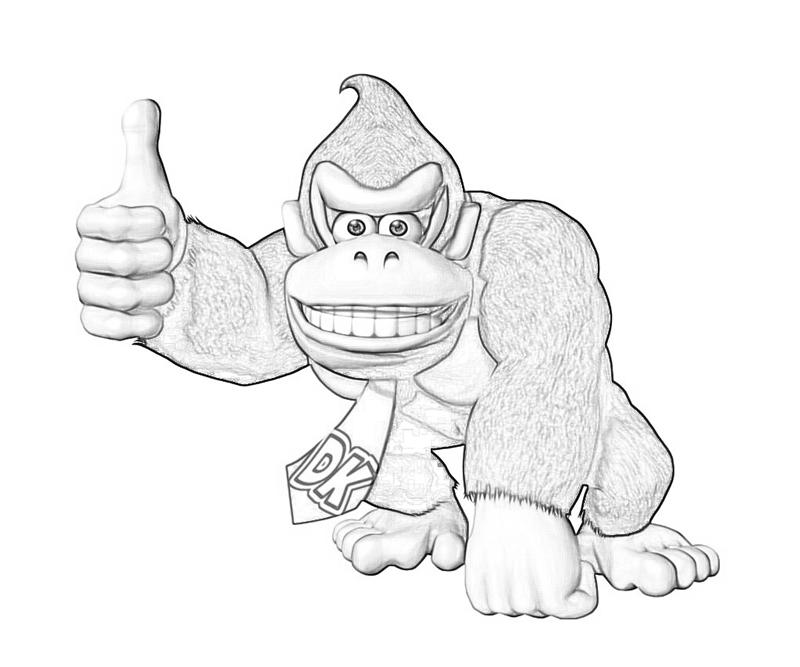 Dibujo para colorear: Donkey Kong (Videojuegos) #112190 - Dibujos para Colorear e Imprimir Gratis