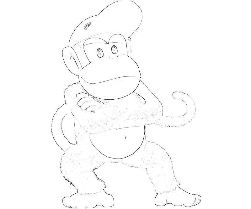 Dibujo para colorear: Donkey Kong (Videojuegos) #112196 - Dibujos para Colorear e Imprimir Gratis