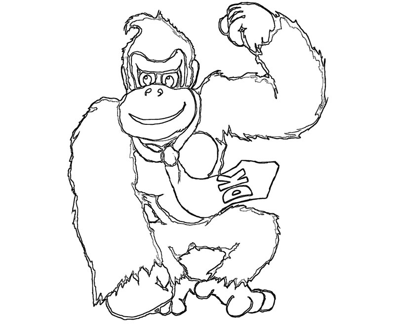 Dibujo para colorear: Donkey Kong (Videojuegos) #112220 - Dibujos para Colorear e Imprimir Gratis