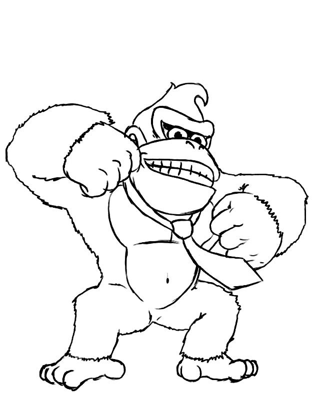Dibujo para colorear: Donkey Kong (Videojuegos) #112223 - Dibujos para Colorear e Imprimir Gratis